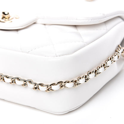 Chanel Lambskin Quilted Small My Precious Flap White 8 of 10