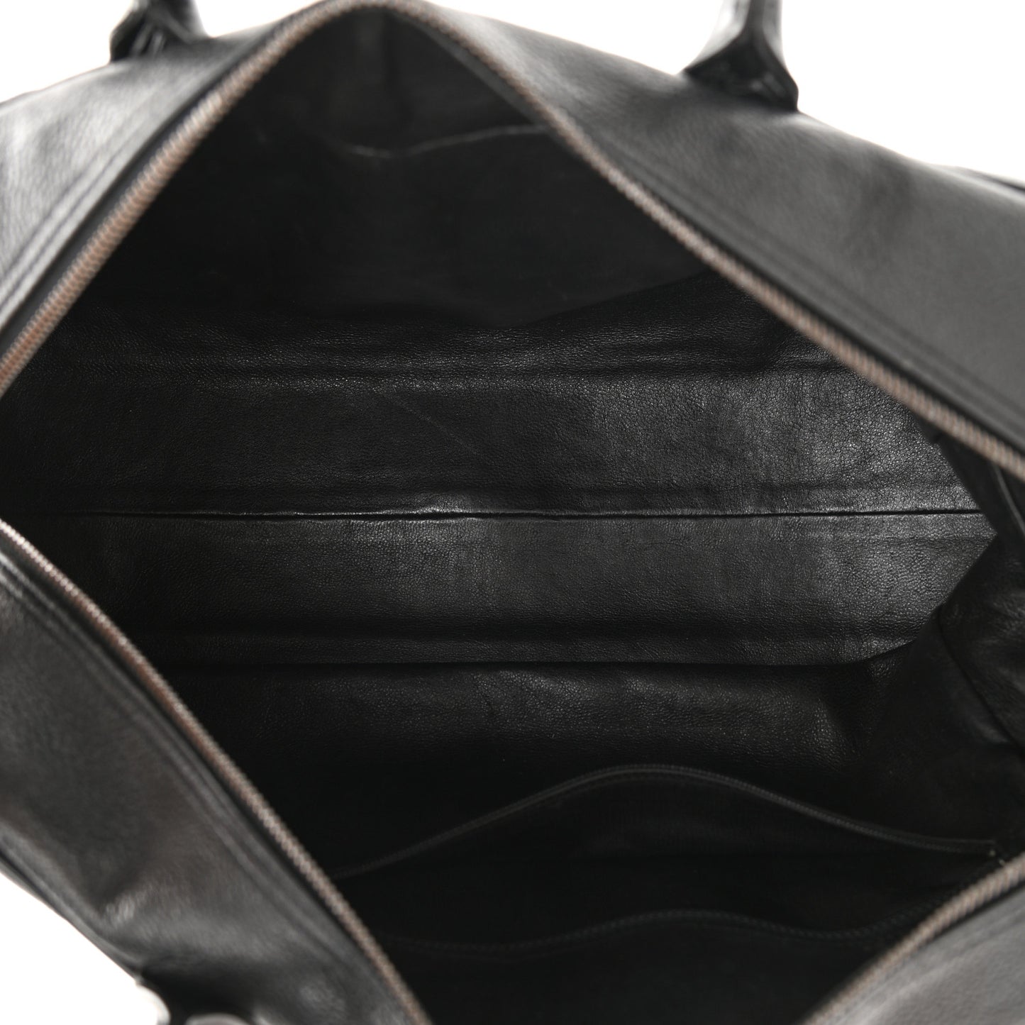 Caviar Patent Quilted Large Bowler Black