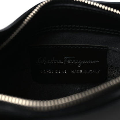 Salvatore Ferragamo Soft Calfskin Gancini Hobo Black 6 of 9
