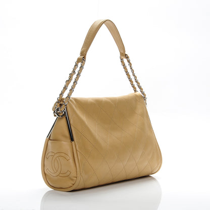 Chanel Lambskin Stitched Medium Ultimate Soft Tote Beige 3 of 7