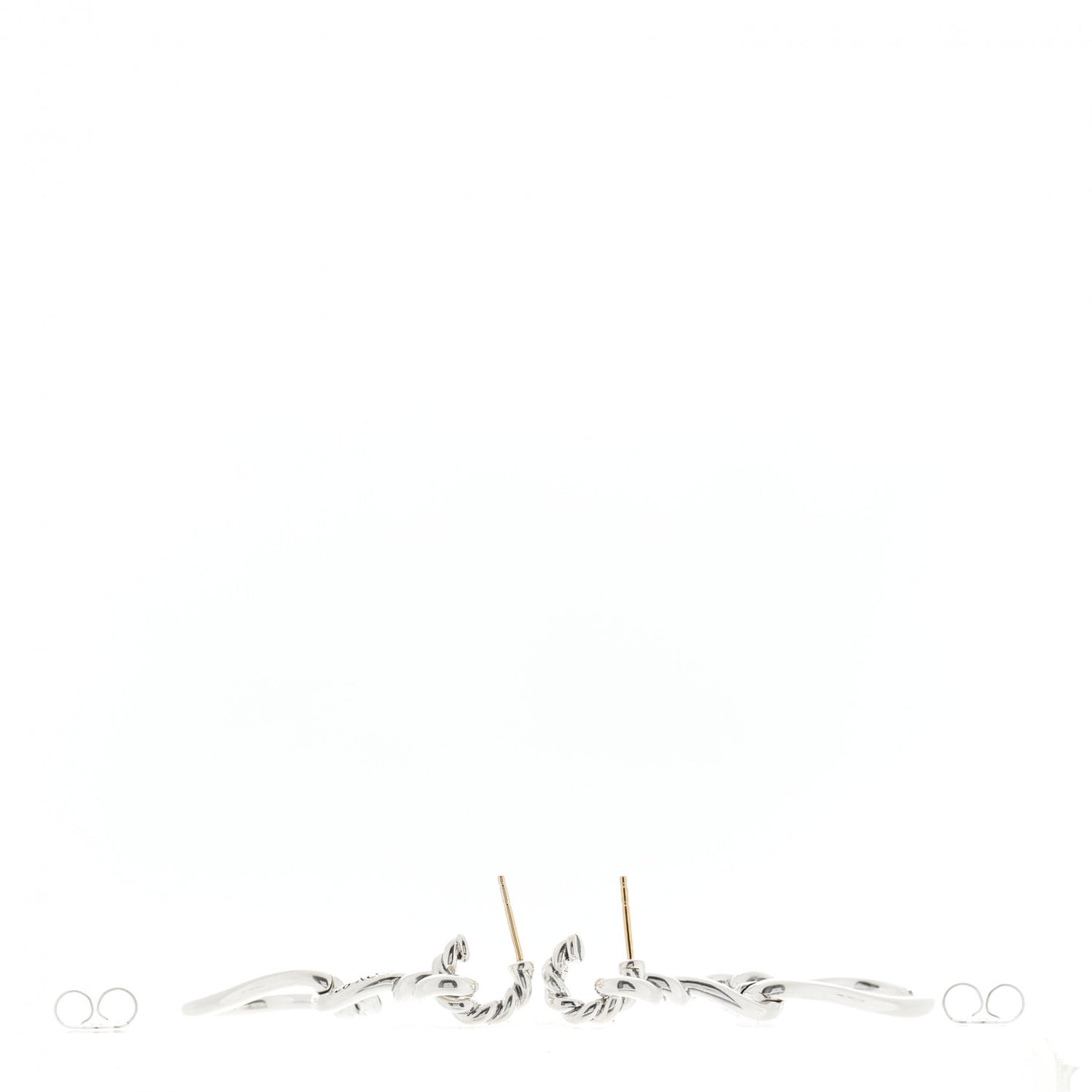 Sterling Silver Continuance Triple Drop Earrings