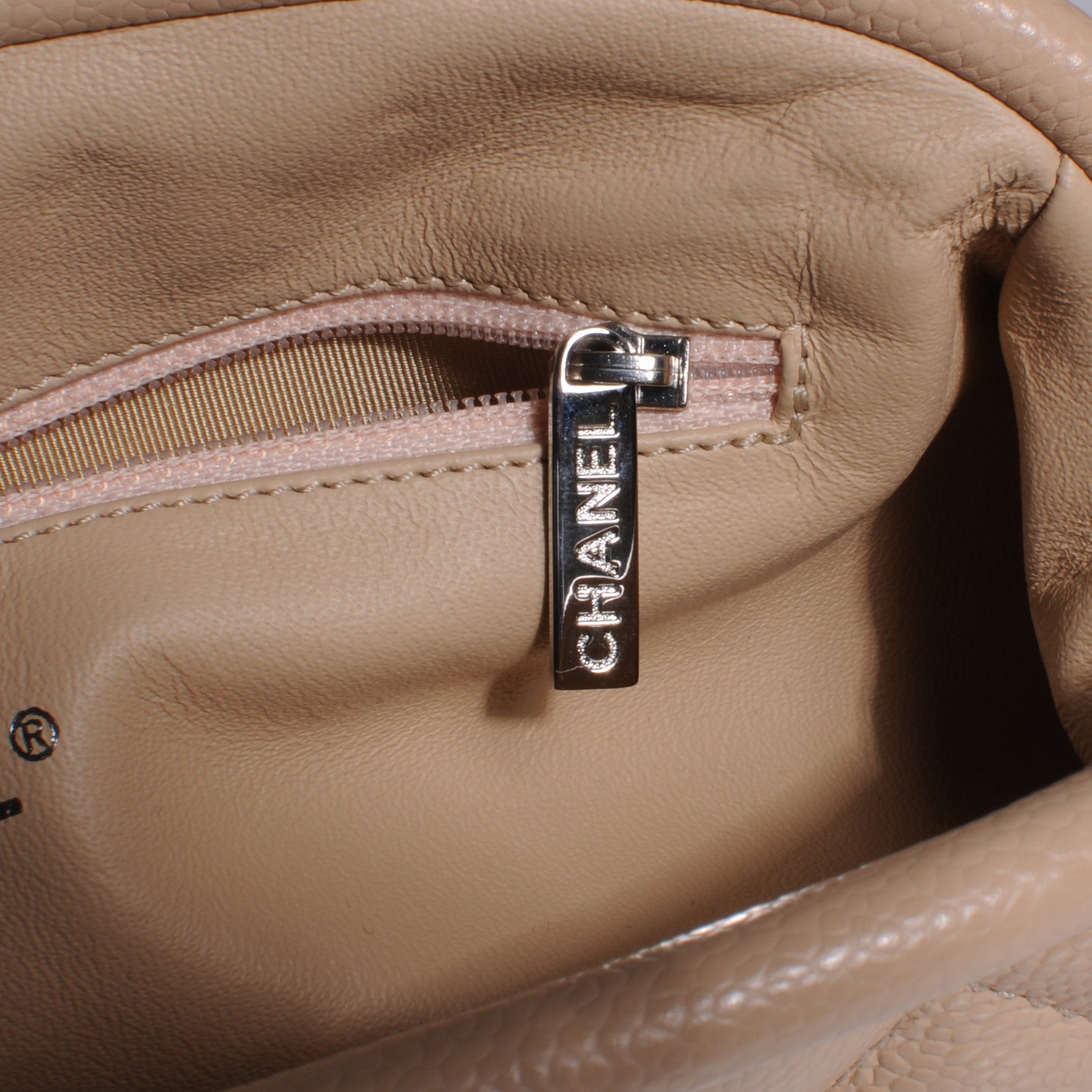 Chanel Caviar Quilted Timeless Clutch Beige Clair 6 of 9