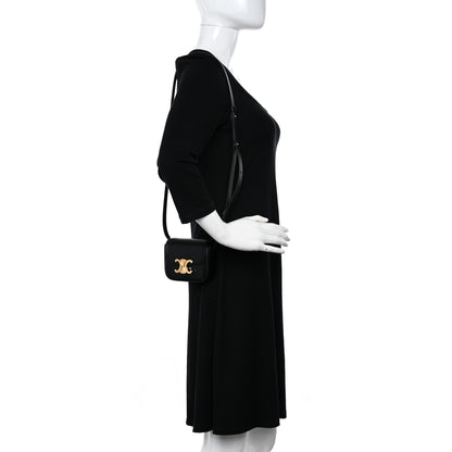 Celine Shiny Calfskin Mini Claude Black 2 of 11