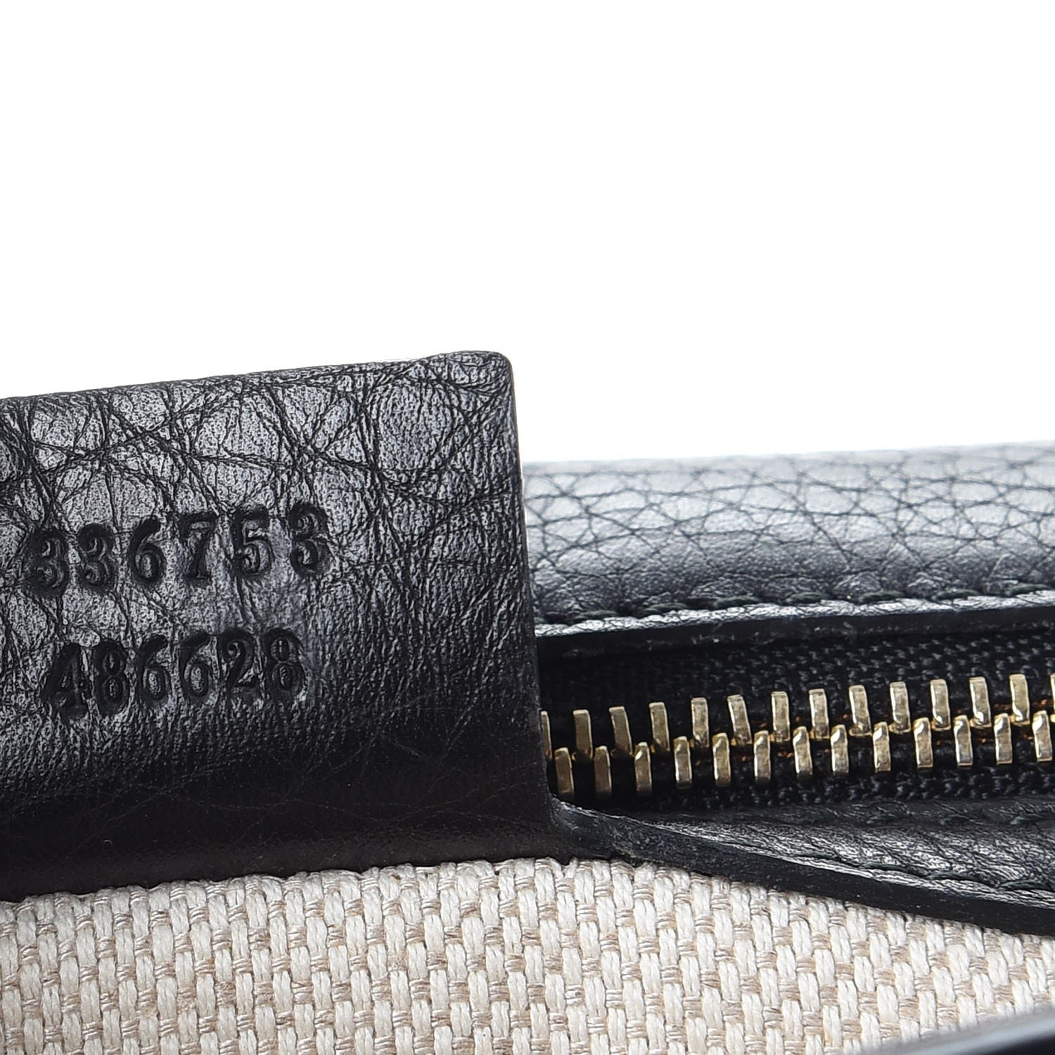 Gucci Pebbled Calfskin Medium Soho Clutch Black 7 of 10