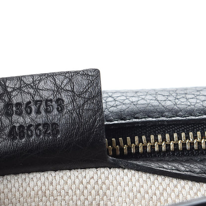 Gucci Pebbled Calfskin Medium Soho Clutch Black 7 of 10