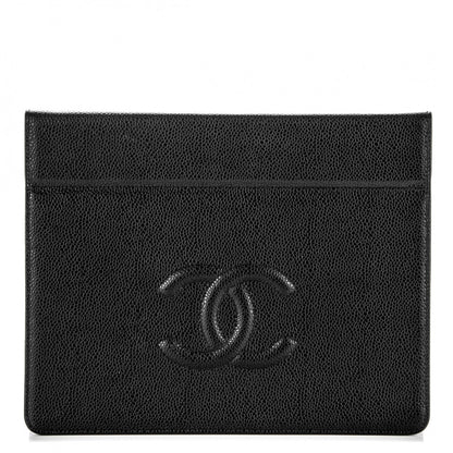 Chanel Caviar Timeless CC iPad Case Black 1 of 6