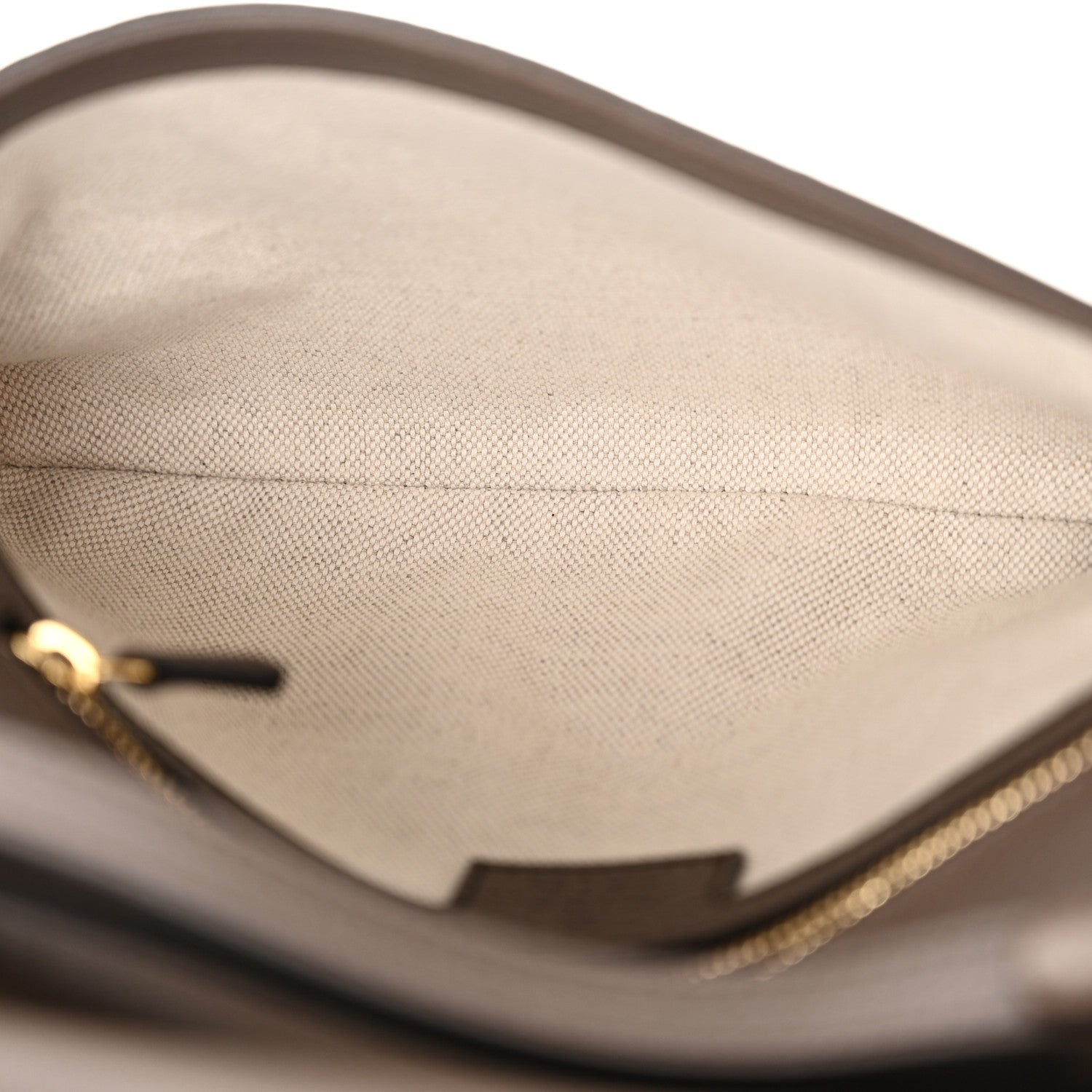 Gucci GG Supreme Monogram Textured Dollar Calfskin Blondie Chain Shoulder Flap Bag Beige Ebony New Acero 5 of 12