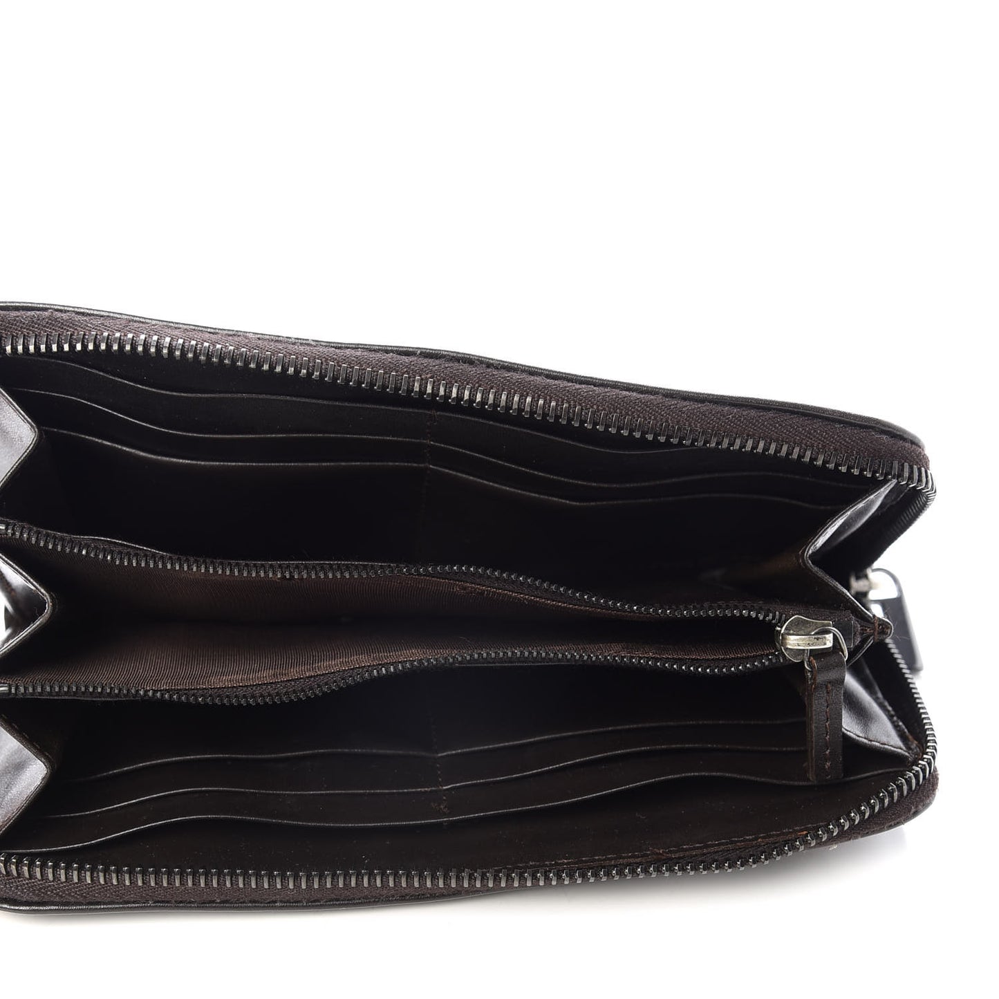 Zucchino Zip Around Wallet Dark Brown
