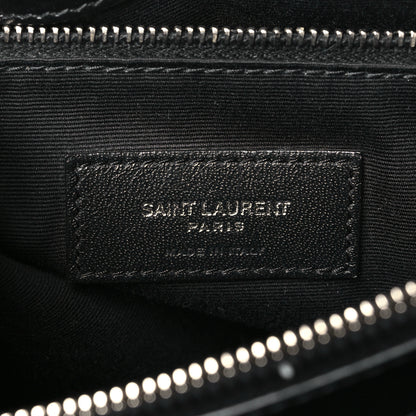 Saint Laurent Calfskin Y Quilted Monogram Large Loulou Chain Satchel Black 6 of 11