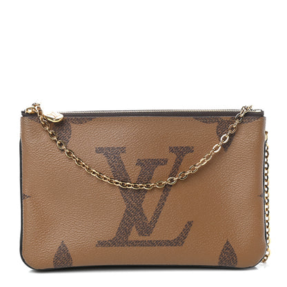 Louis Vuitton Reverse Monogram Giant Double Zip Pochette 1 of 10