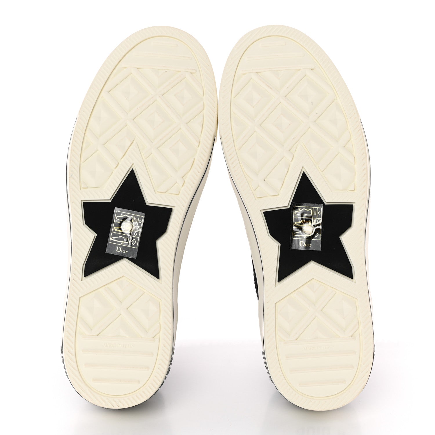 Christian Dior Technical Knit Calfskin Womens Walk'N'Dior High Top Sneakers 37 Black 6 of 11