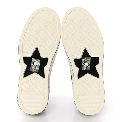 Christian Dior Technical Knit Calfskin Womens Walk'N'Dior High Top Sneakers 37 Black 6 of 11