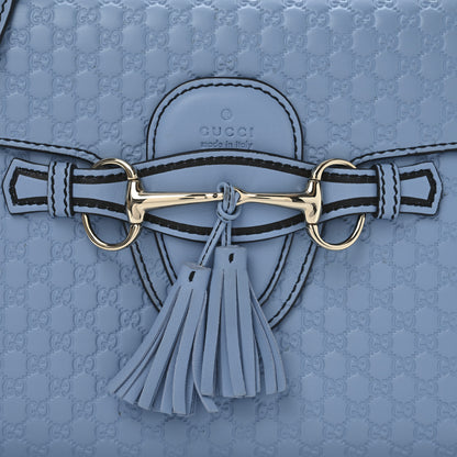 Gucci Microguccissima Medium Emily Chain Shoulder Bag Mineral Blue 8 of 11