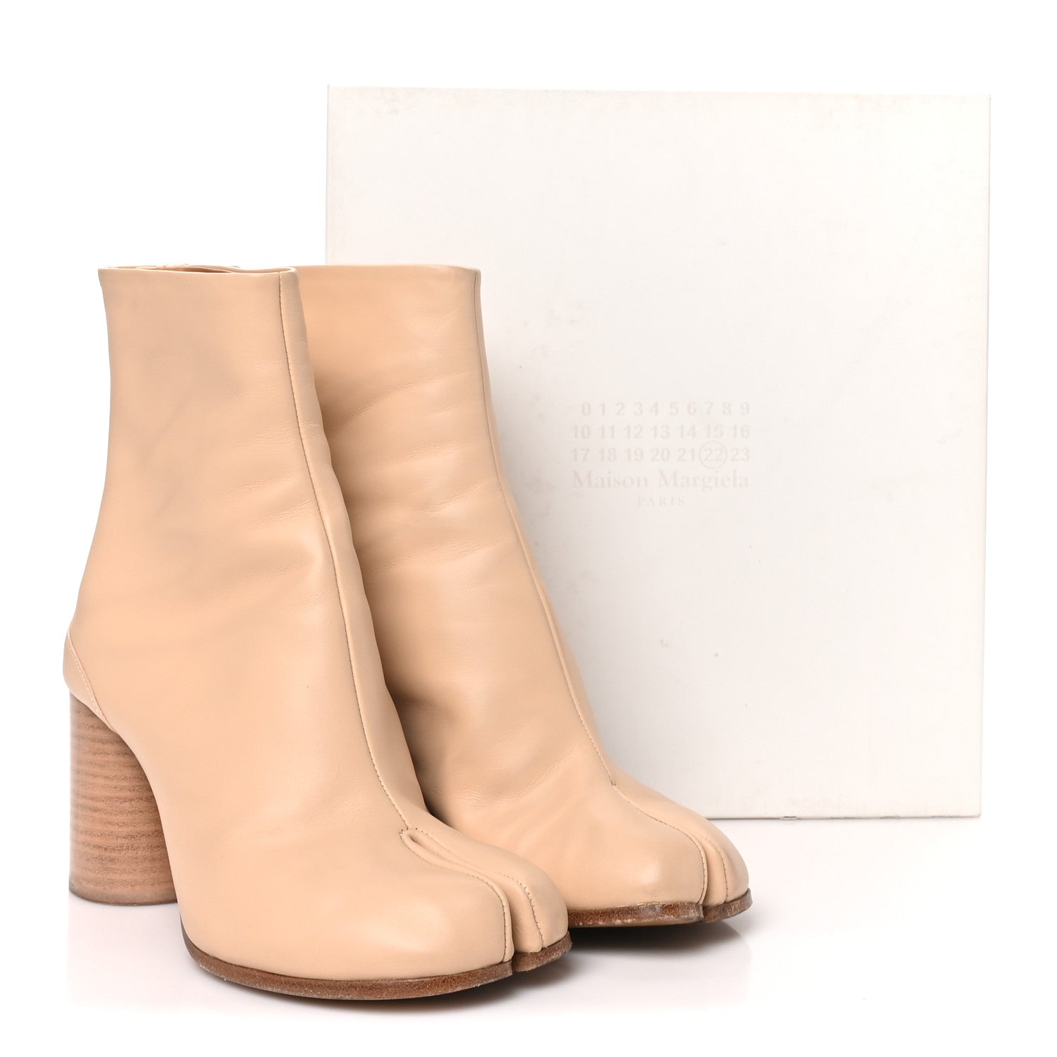 Maison Margiela Nappa Tabi Ankle 80mm Boots 38 Natural 8 of 8