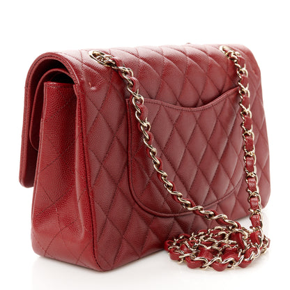 Chanel Caviar Quilted Medium Double Flap Burgundy 3 of 11