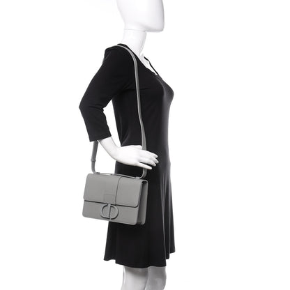 Christian Dior Ultra Matte Grained Calfskin 30 Montaigne Flap Bag Grey 2 of 10