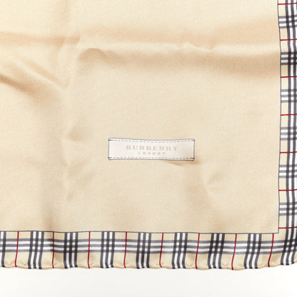 Burberry Silk House Check Square Scarf Beige 2 of 3