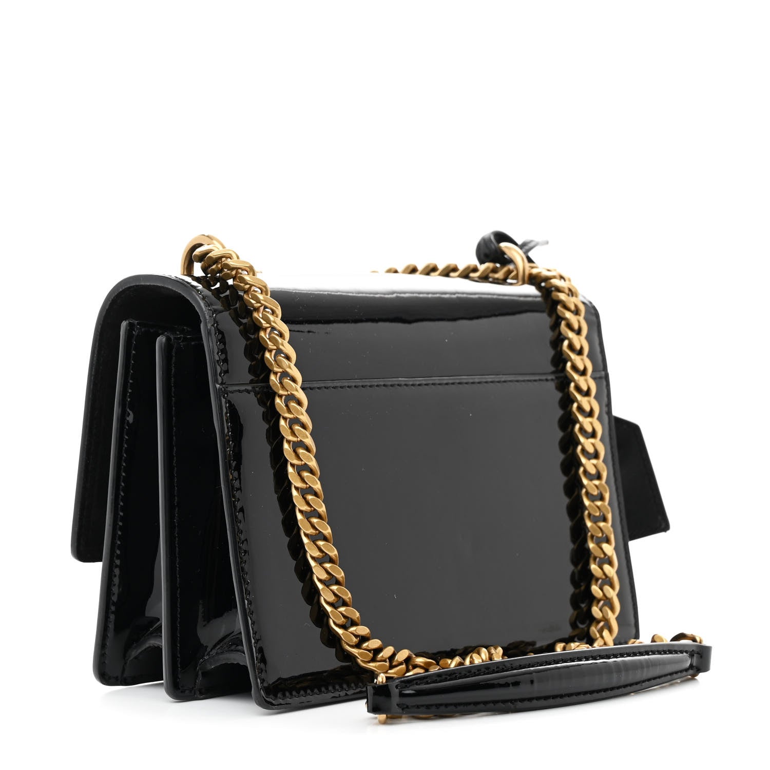 Saint Laurent Patent Small Monogram Sunset Black 3 of 13