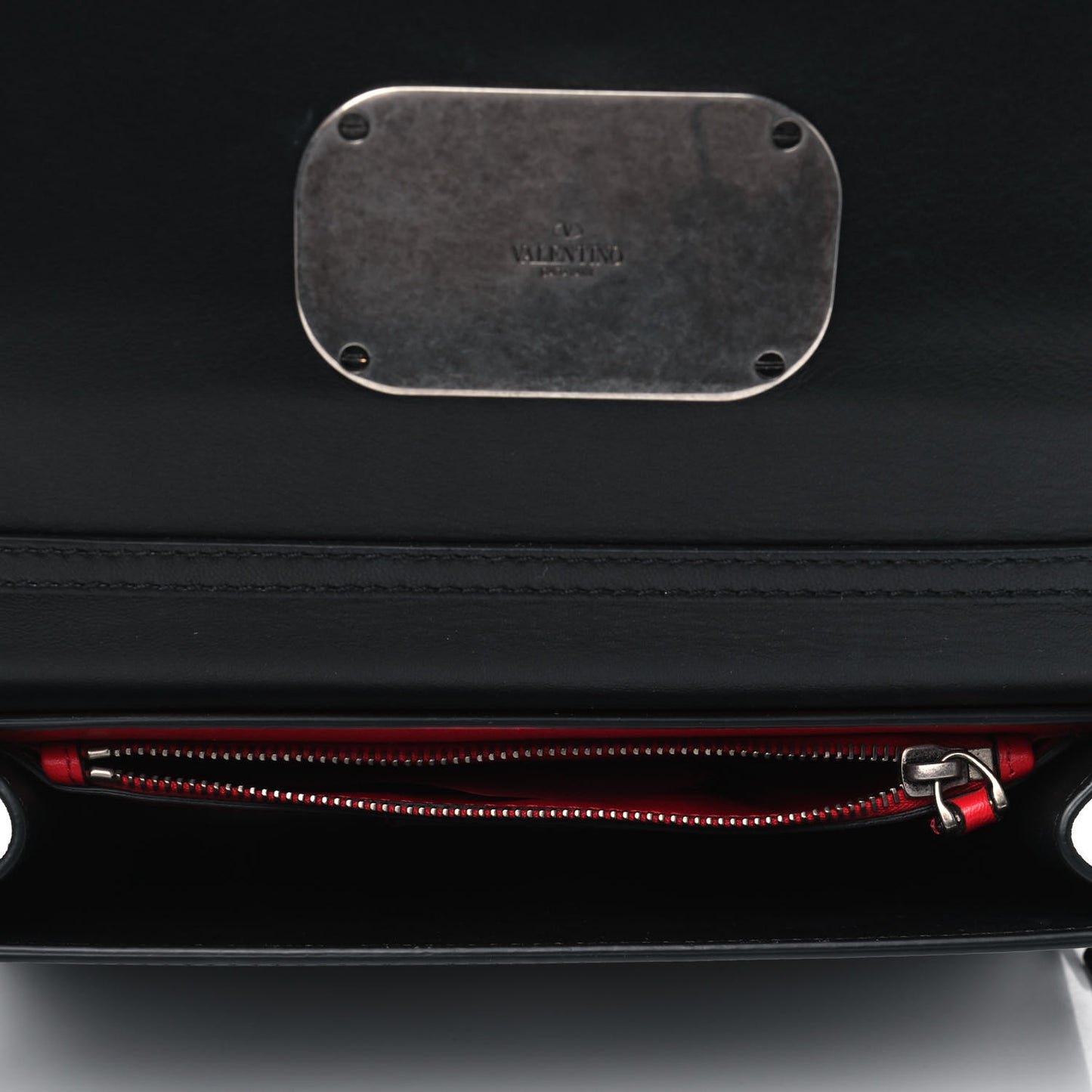 Smooth Calfskin Crystal VCase Crossbody Black