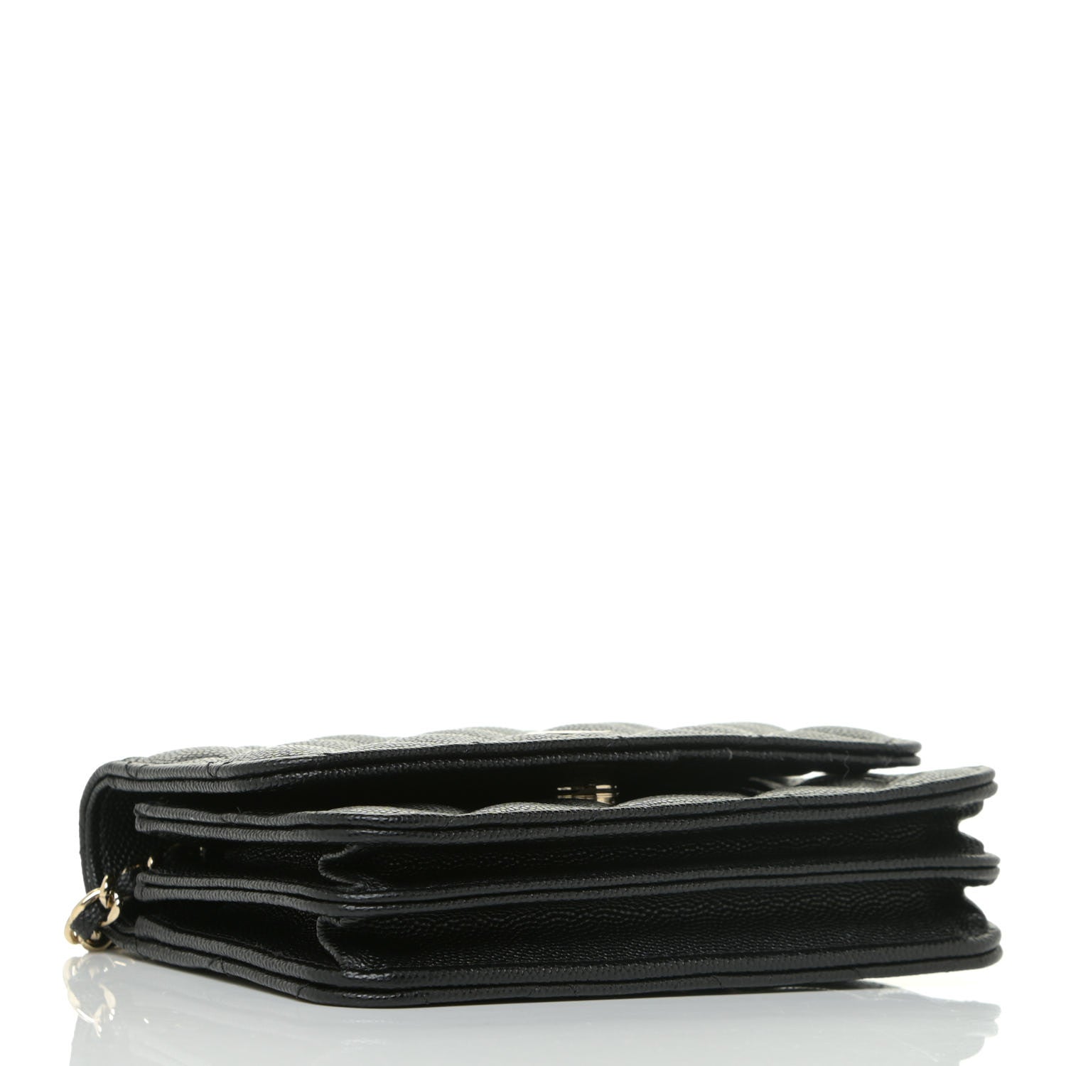 Chanel Caviar Quilted Mini Wallet On Chain WOC Black 4 of 13