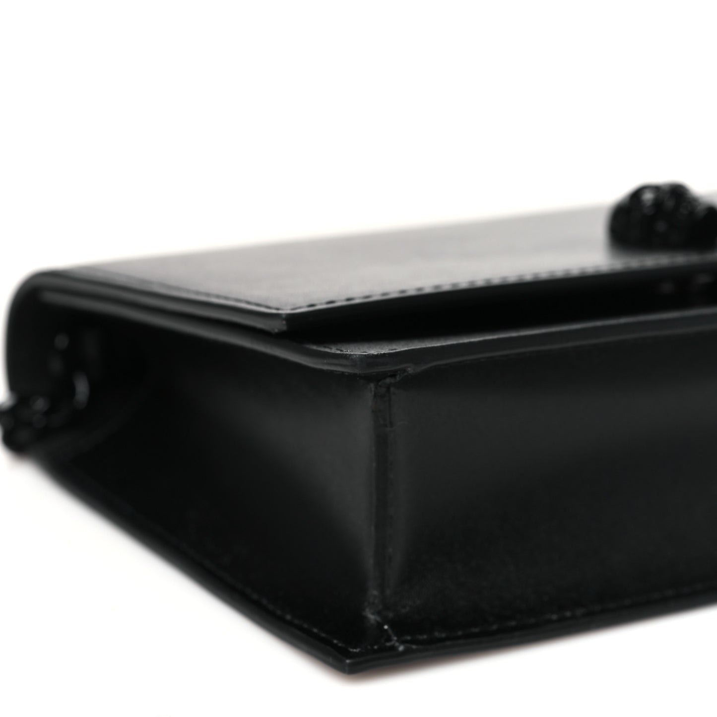 Calfskin Skull Small Crossbody Bag Black