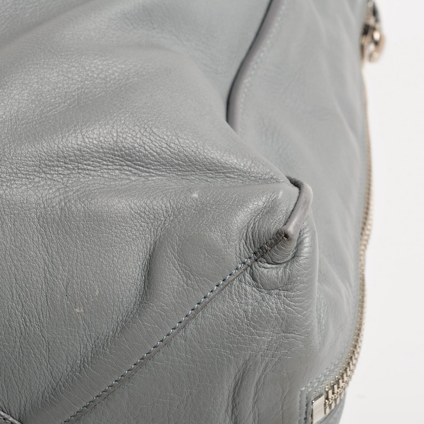 Veau Papier A4 Zip Around Tote Grey