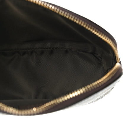 Gucci GG Supreme Monogram Textured Calfskin Web Medium Ophidia Cosmetic Case Beige Ebony New Acero 5 of 11