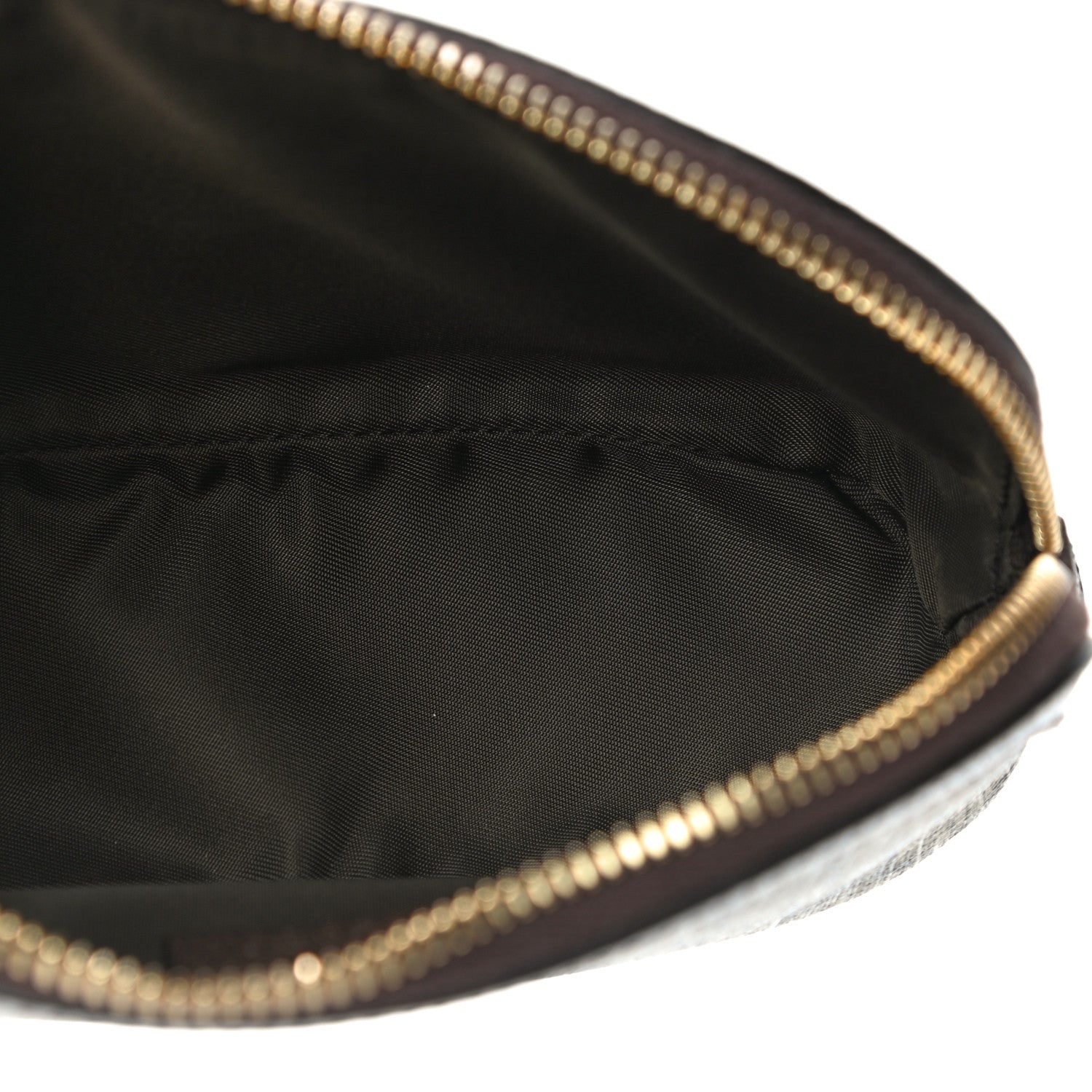 Gucci GG Supreme Monogram Textured Calfskin Web Medium Ophidia Cosmetic Case Beige Ebony New Acero 5 of 11