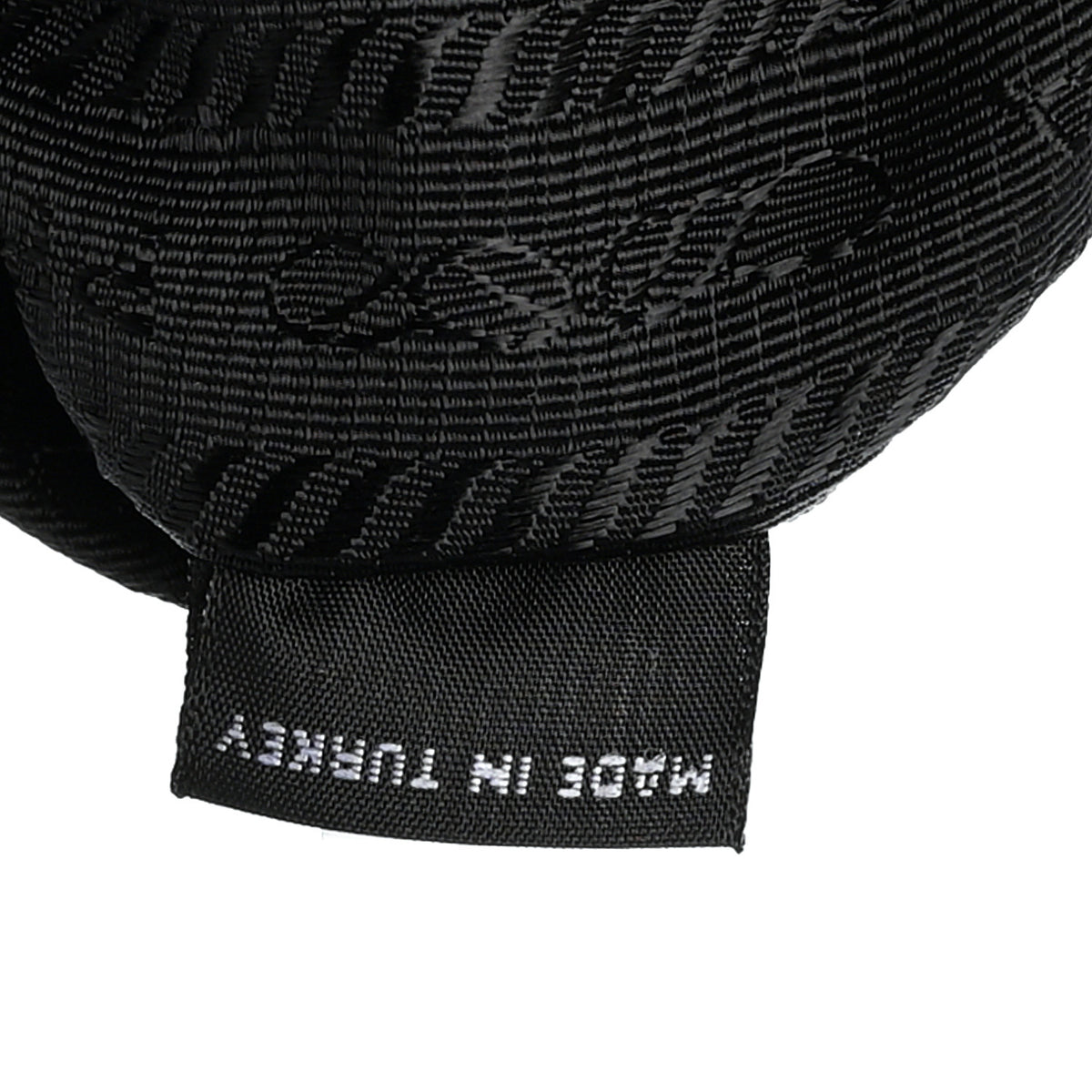 Tessuto Nylon Stitched Shoulder Bag Black