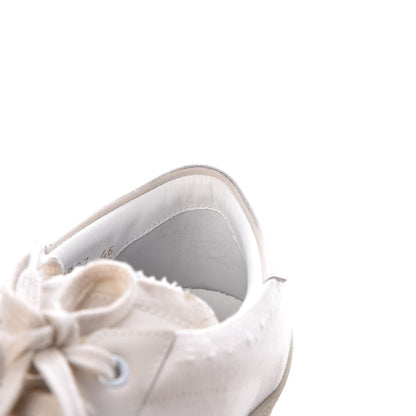Saint Laurent Distressed Canvas Court Classic Sneakers 46 White 9 of 14