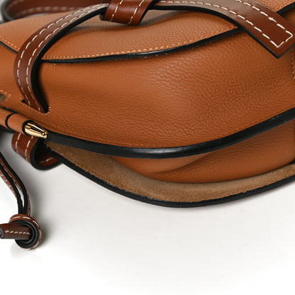 Loewe Grained Calfskin Small Gate Crossbody Bag Caramel Pecan 10 of 11