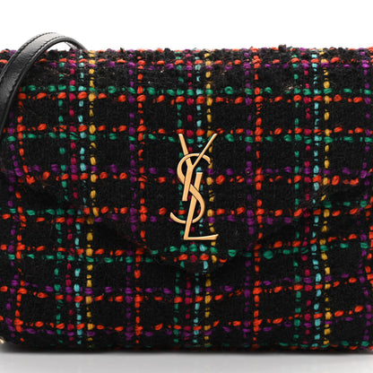 Saint Laurent Tweed Toy Loulou Shoulder Bag Black 8 of 15
