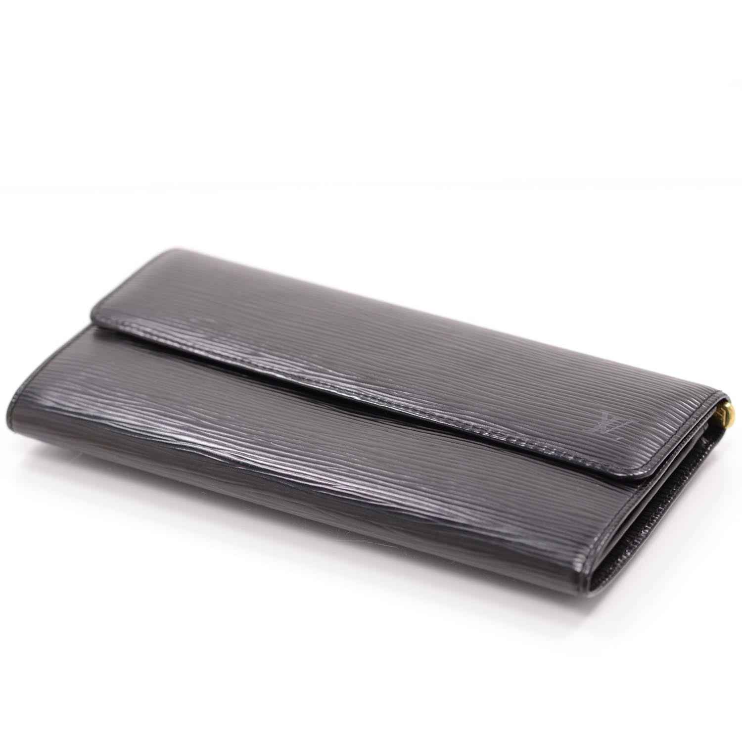 Louis Vuitton Epi Sarah Wallet Black 3 of 8