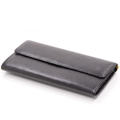 Louis Vuitton Epi Sarah Wallet Black 3 of 8