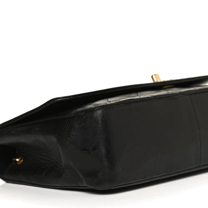 Chanel Lambskin Quilted Medium Single Flap Black 9 of 10