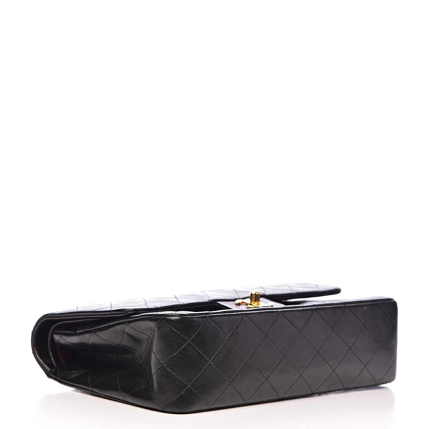 Chanel Lambskin Quilted Medium Double Flap Black 5 of 14