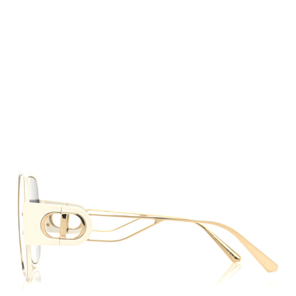 Christian Dior Butterfly 30 Montaigne S5U Sunglasses Gold Ivory Blue 3 of 8
