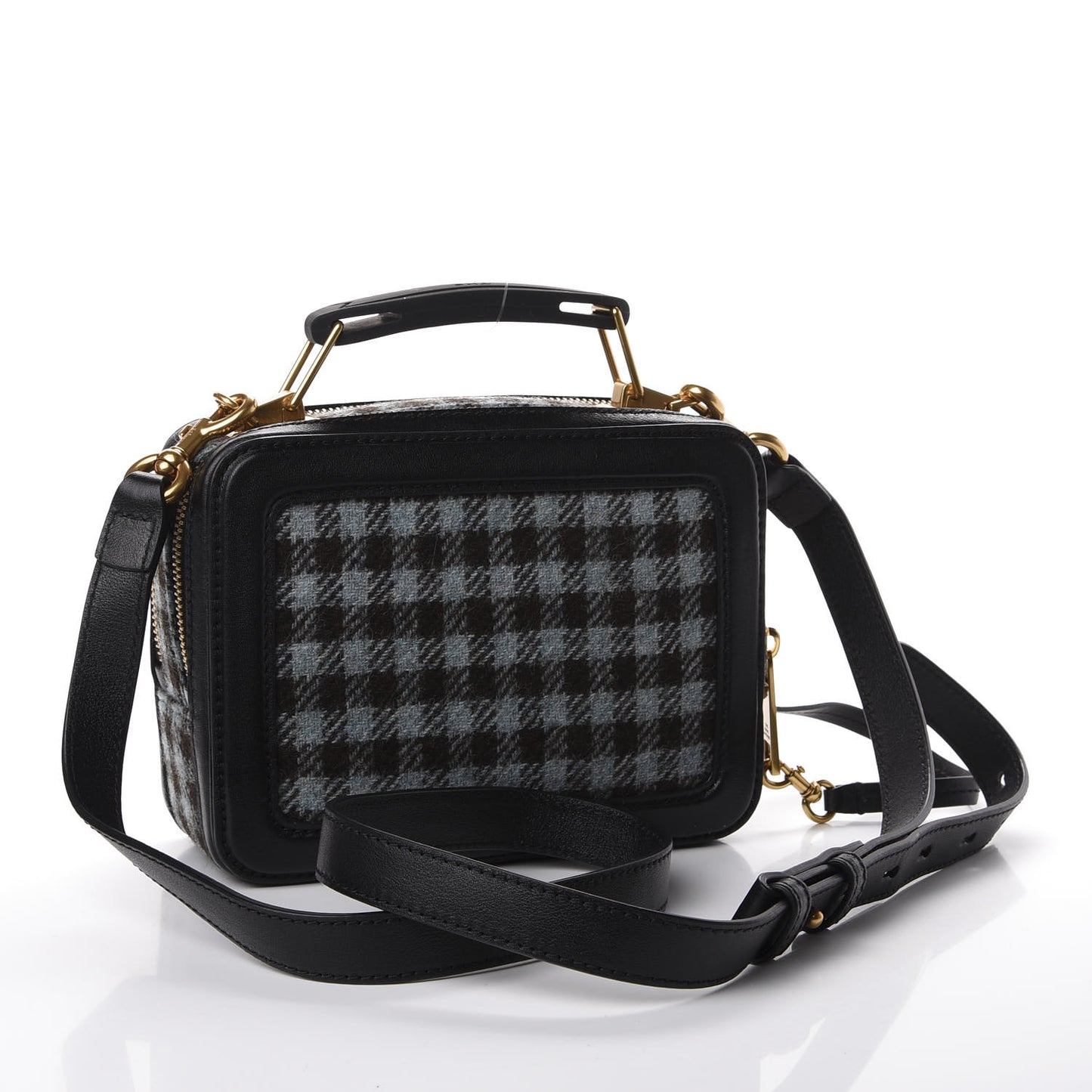 Calfskin Tweed The Box 20 Crossbody Black Multicolor