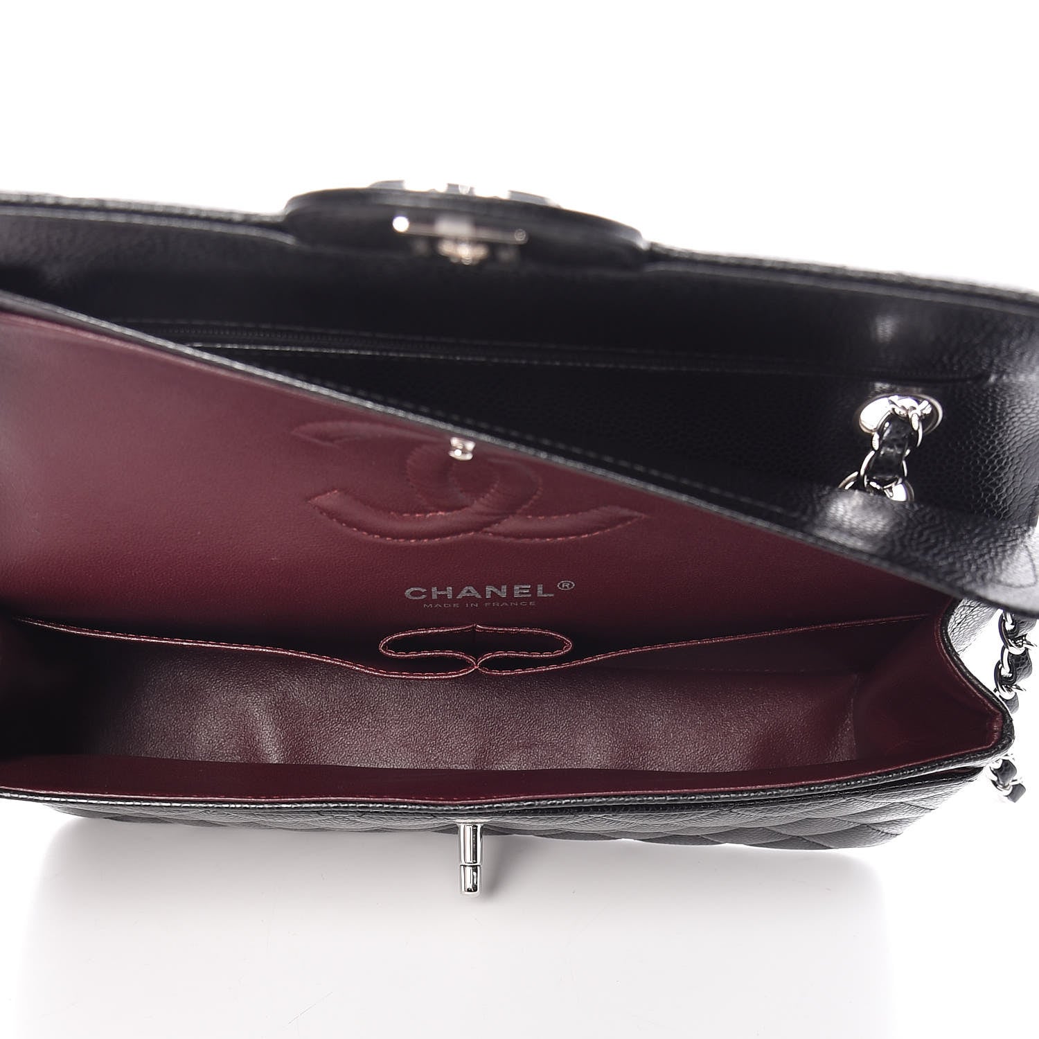 Chanel Caviar Quilted Medium Double Flap Black 5 of 10