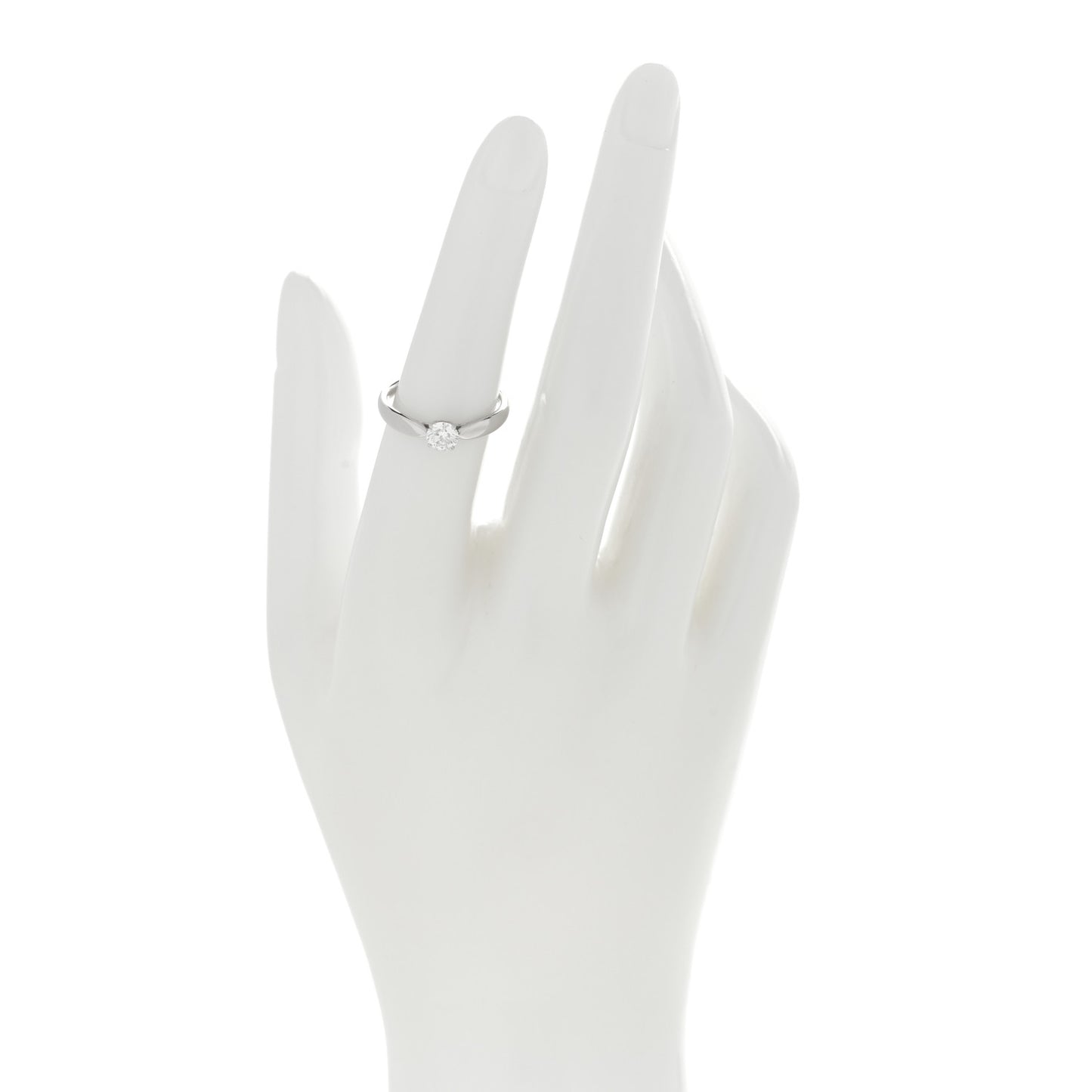 Platinum Diamond .39ct Harmony Solitaire Engagement Ring 52 6