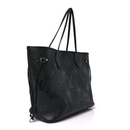 Louis Vuitton Empreinte Monogram Giant Neverfull MM Black 3 of 8