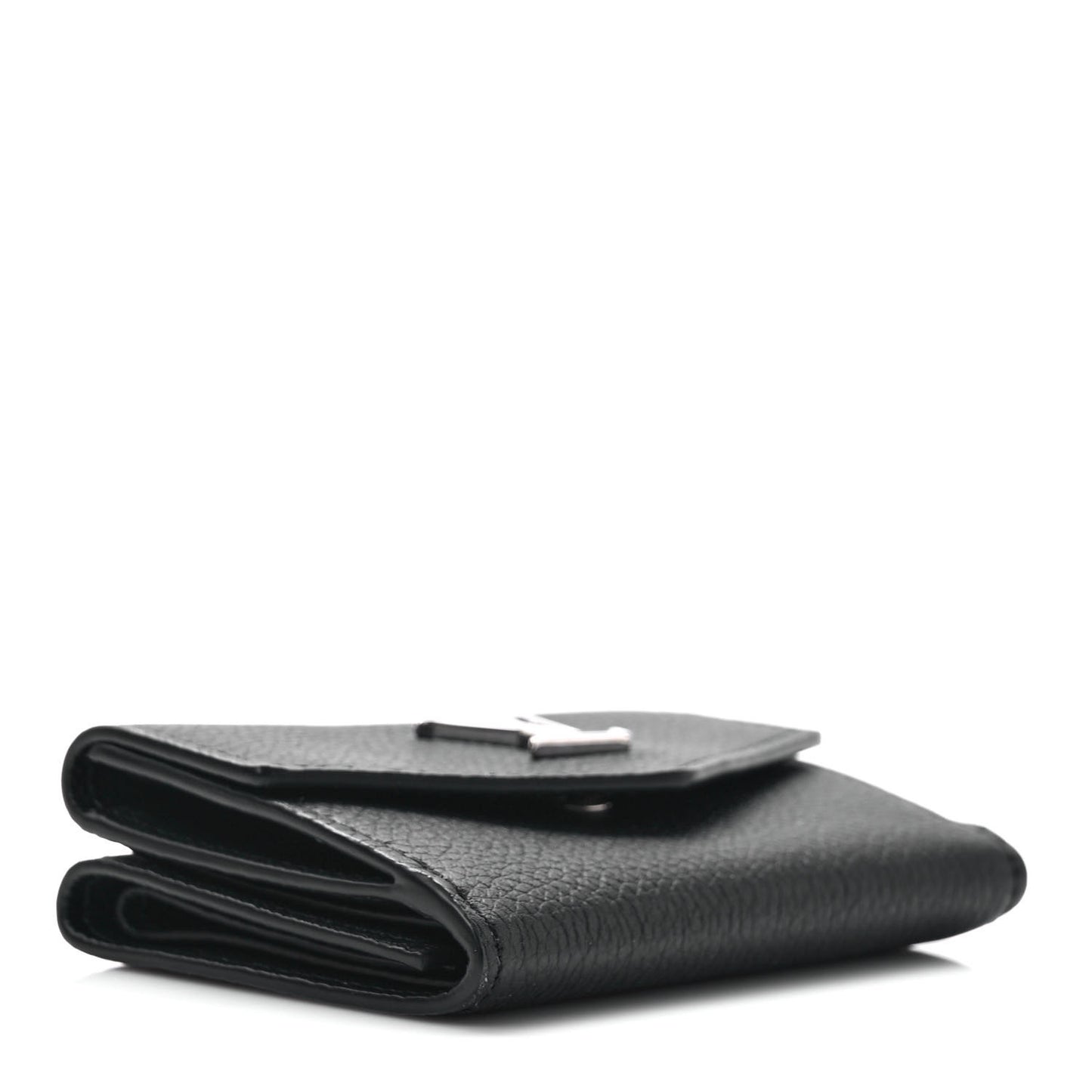 Calfskin Lockmini Wallet Black