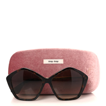 Miu Miu Acetate Geometric Sunglasses SMU11N Tortoise 7 of 7