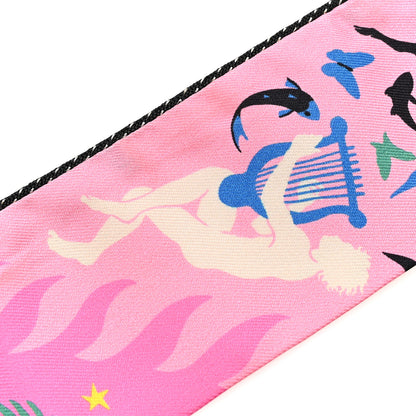 Hermes Silk Le Charme D Orphee Rose Bleu Black 6 of 6