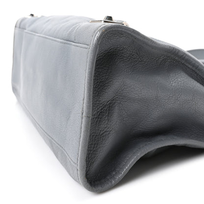 Balenciaga Chevre Silver Metallic Edge Hardware City Bleu Acier 10 of 10
