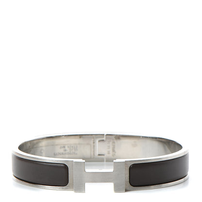 Hermes Matte Enamel Narrow Clic Clac HH Bracelet T5 Etain 1 of 6