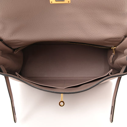 Hermes Taurillon Clemence Kelly Retourne 32 Glycine 5 of 12