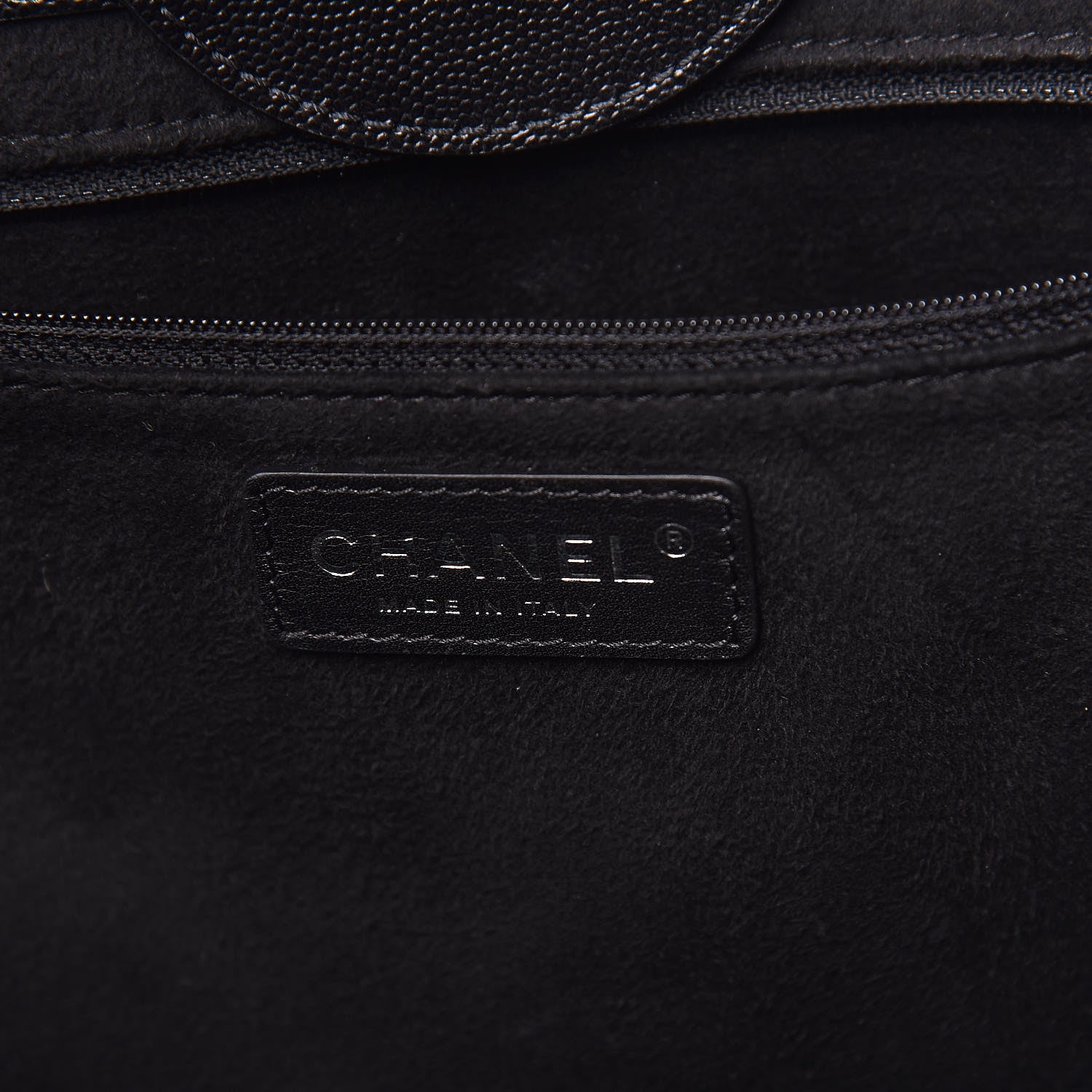 Chanel Caviar Large Studded Deauville Tote Black 8 of 11