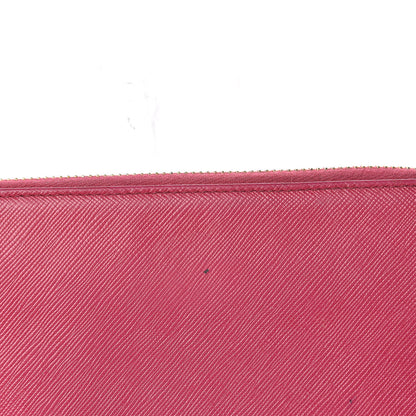 Prada Saffiano Zip Around Wallet Peonia 12 of 17