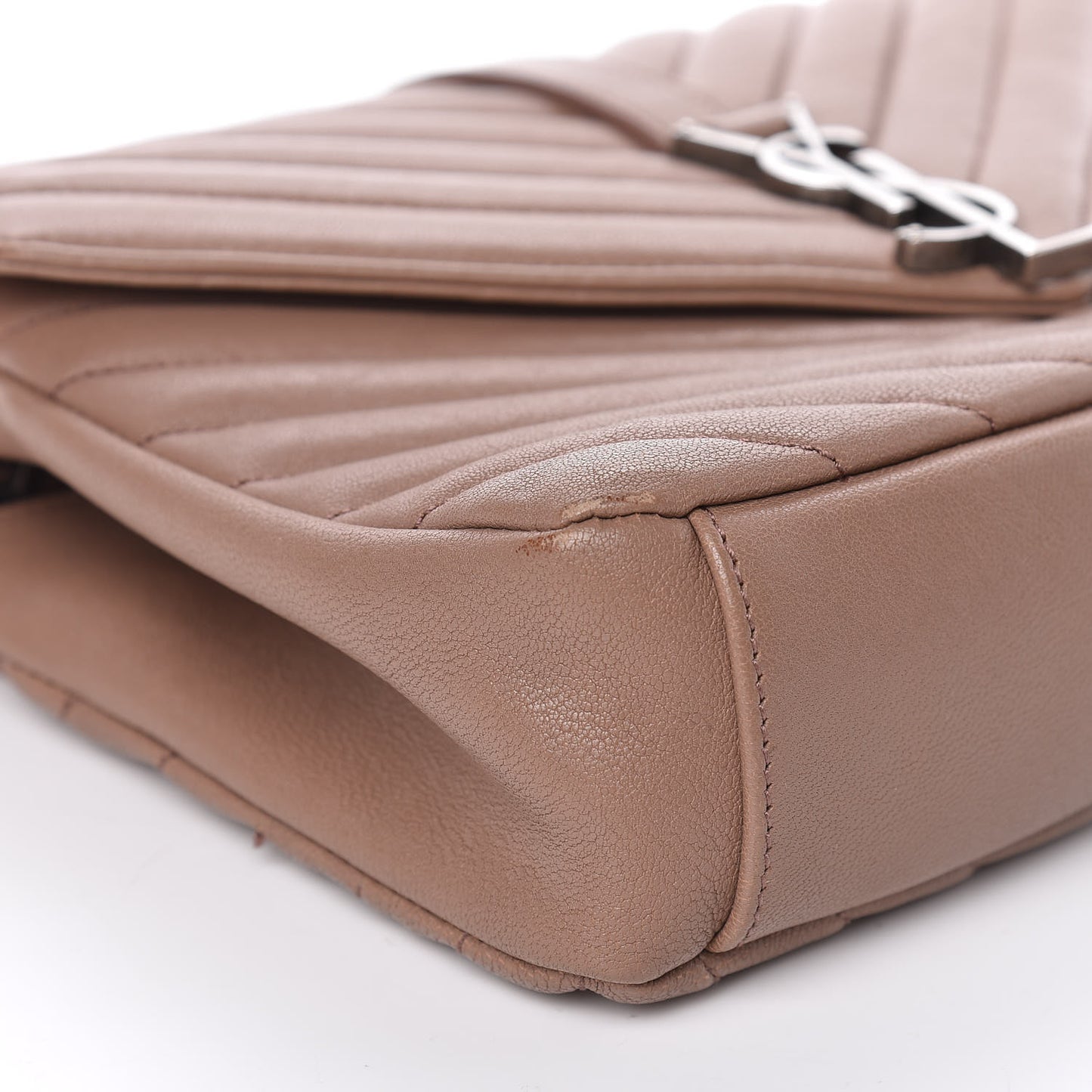 Sheepskin Matelasse Chevron Monogram Medium College Bag Fard